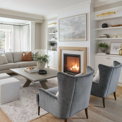 Living room in cozy home